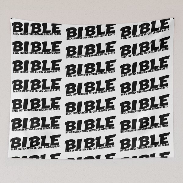 Item preview, BIBLE BASIC INSTRUCTIONS BEFORE LEAVING EARTH designed and sold by CRINGEWORTHY TEES.