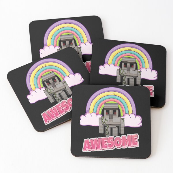 Item preview, Rainbow Awesome Iron Golem designed and sold by PikusCustomTee.