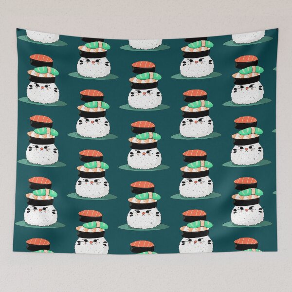 Item preview, sushi cat   designed and sold by RavenPostCoz.