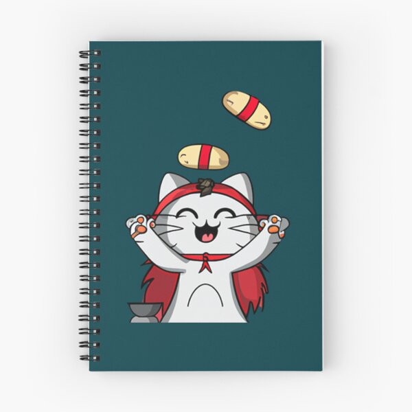 Item preview, sushi juggler cat,kawaii   designed and sold by RavenPostCoz.