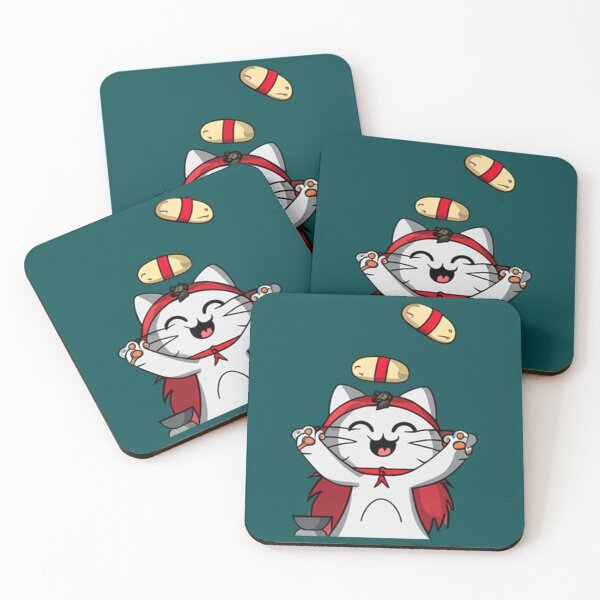 Item preview, sushi juggler cat,kawaii   designed and sold by RavenPostCoz.