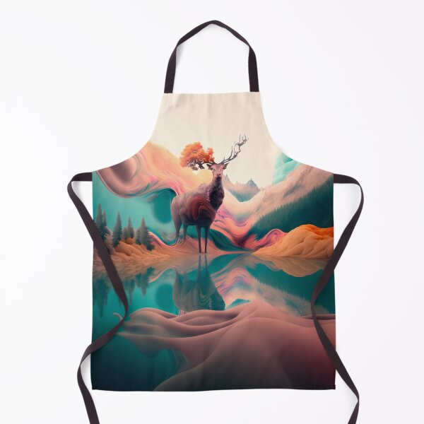 Item preview, Deer and Trees Abstract Design - Pastel Colors designed and sold by Arva-Designs.