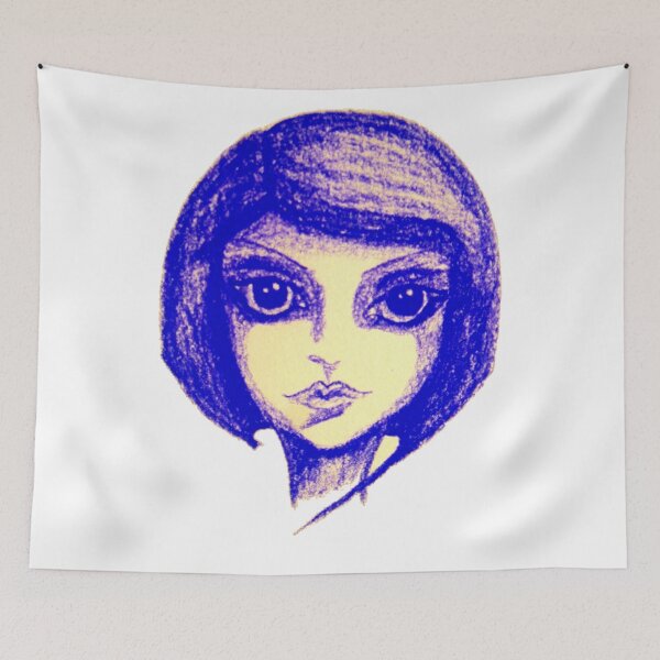 Item preview, Purple Girl Doodle designed and sold by Nalinne Jones.