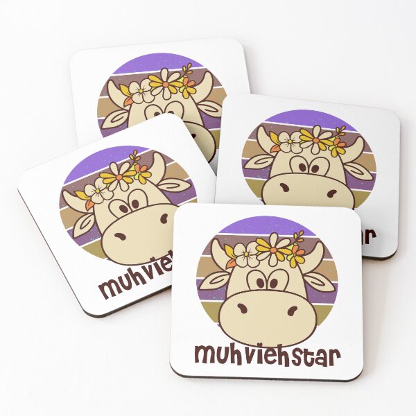 Item preview, Cow Muhviehstar Retro Design designed and sold by Add To Cart.