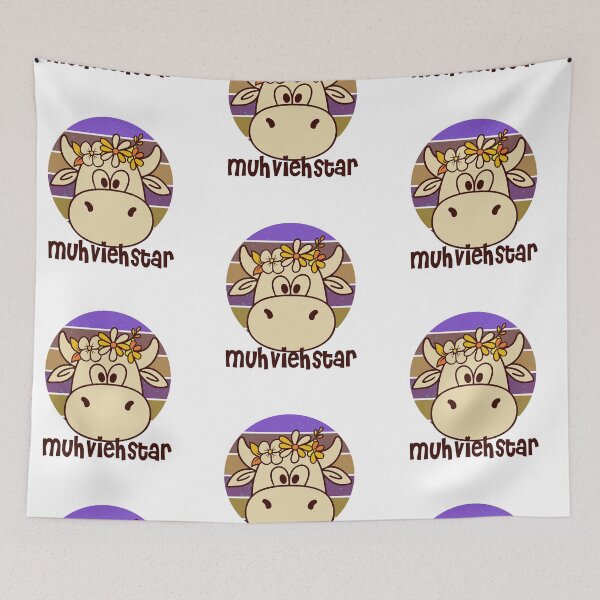 Item preview, Cow Muhviehstar Retro Design designed and sold by Add To Cart.