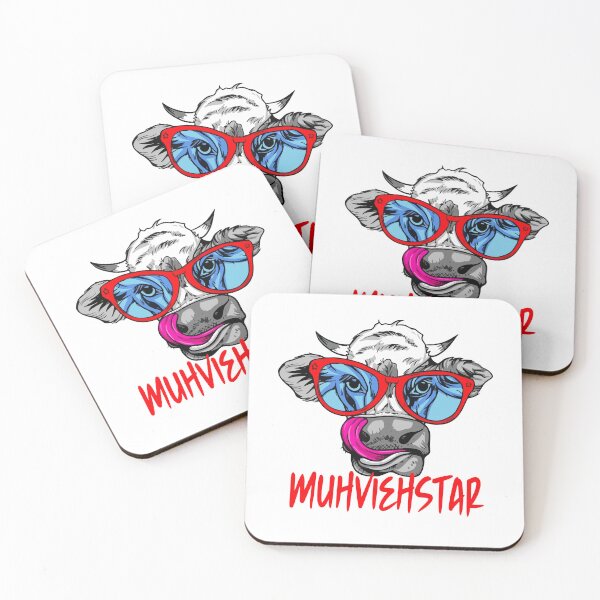 Item preview, Cool Cow with Glasses Muhviehstar  designed and sold by Add To Cart.