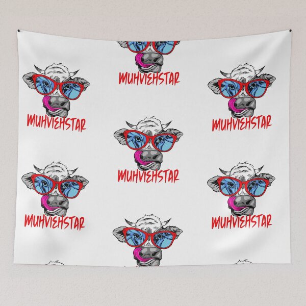 Item preview, Cool Cow with Glasses Muhviehstar  designed and sold by Add To Cart.
