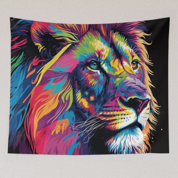 Item preview, Painting Lion Digital Art AI Majestic Nature Gift designed and sold by coolkiwie.
