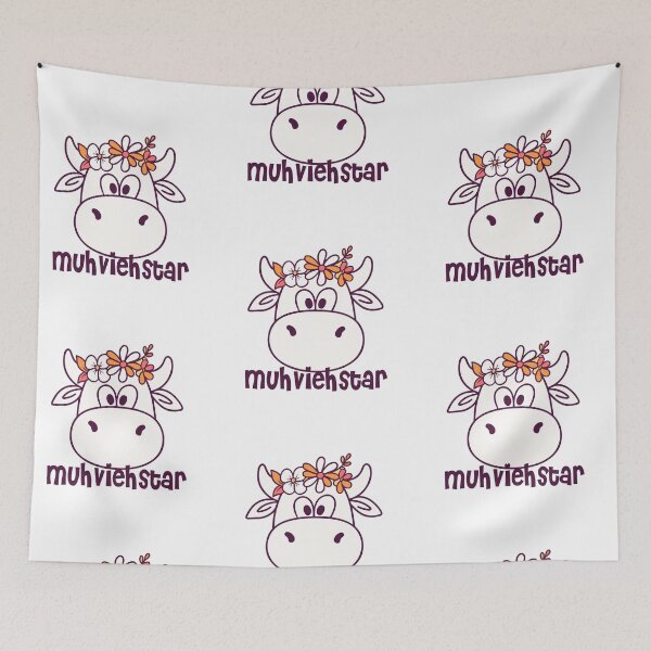 Item preview, Cow Muhviehstar with Flowers designed and sold by Add To Cart.