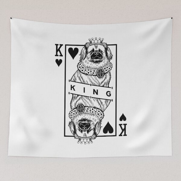 Item preview, Tibetan Spaniel King Of Hearts Funny Dog Lover Pop Art designed and sold by GrandeDuc.