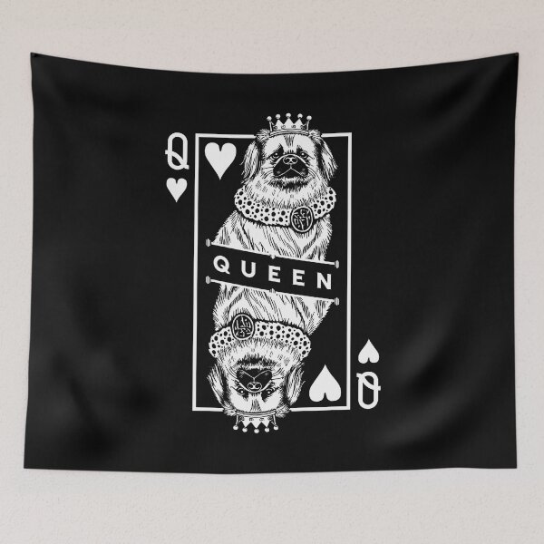 Item preview, Tibetan Spaniel Queen Of Hearts Funny Dog Lover Pop Art designed and sold by GrandeDuc.