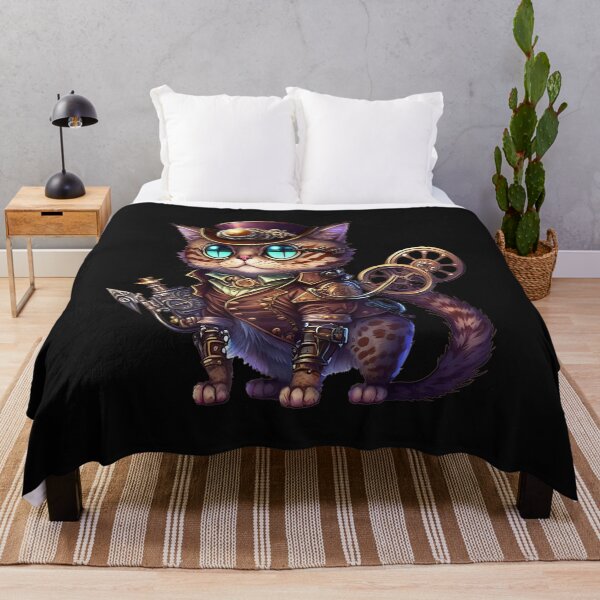 Item preview, Steampunk Cat Steampunk Kitten Lovers Fantasy For Women Men T-Shirt designed and sold by Blue-Rechard.
