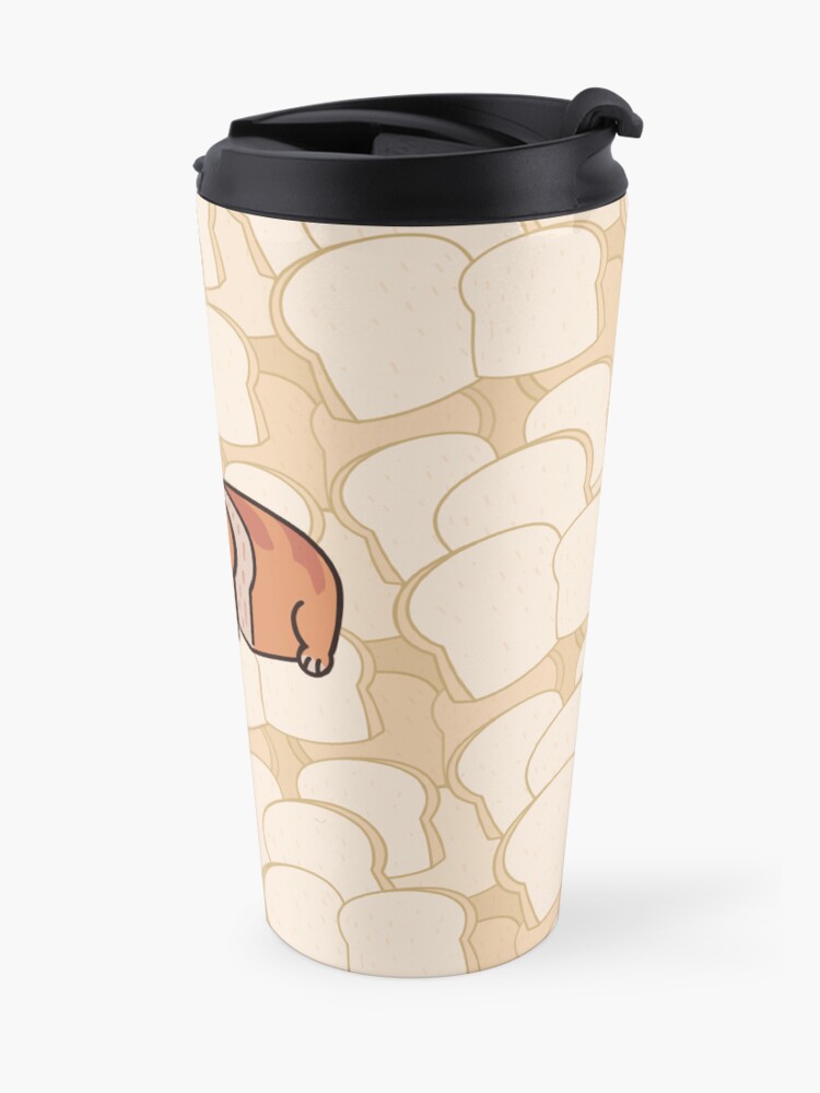 Alternate view of Chubby Cat Loaf meme Travel Coffee Mug