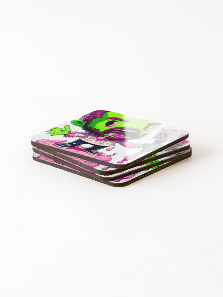 Thumbnail 4 of 5, Coasters (Set of 4), TORONTO RAPPER designed and sold by PinkGreenNeon.