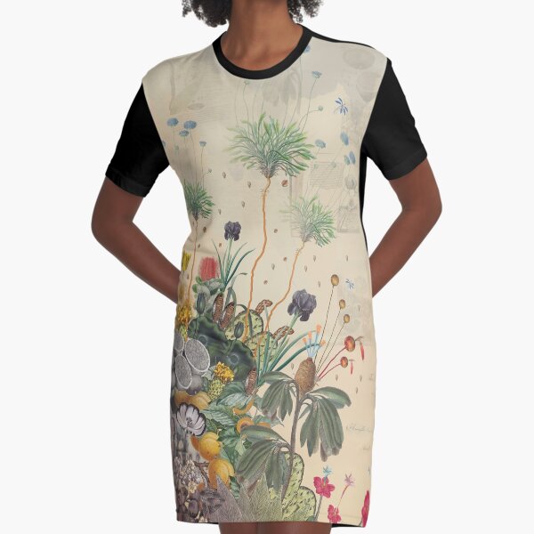 FANTASTIC BOTANICAL Graphic T-Shirt Dress