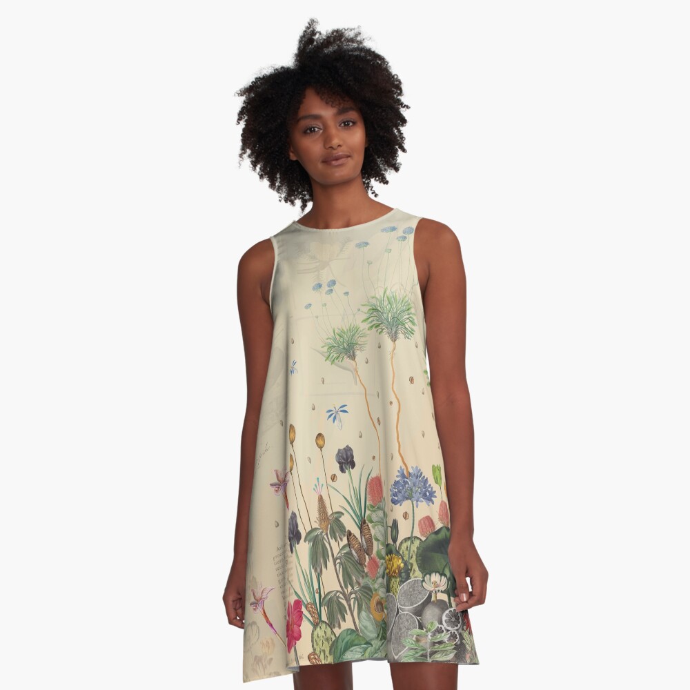 FANTASTIC BOTANICAL A-Line Dress