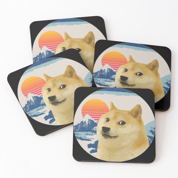 Item preview, Doge Meme Much Wow japan mount fuji hokusai SHIBA INU designed and sold by cowtownCOWBOY.