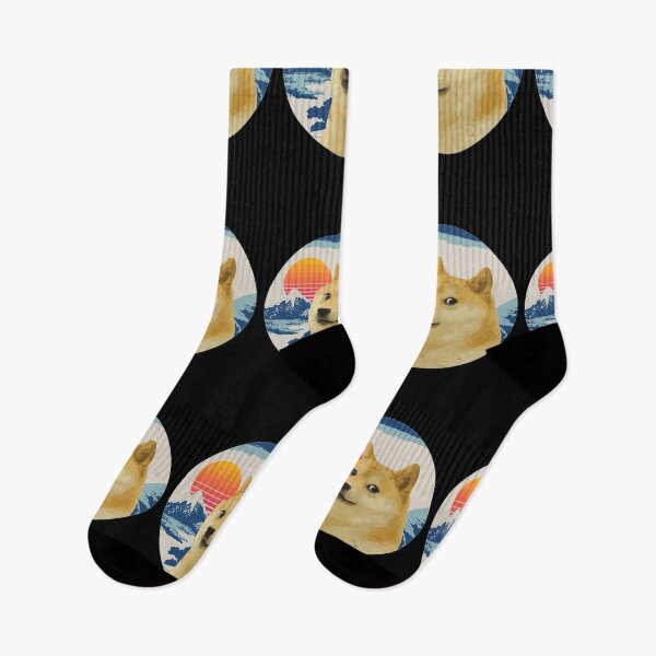 Item preview, Doge Meme Much Wow japan mount fuji hokusai SHIBA INU designed and sold by cowtownCOWBOY.