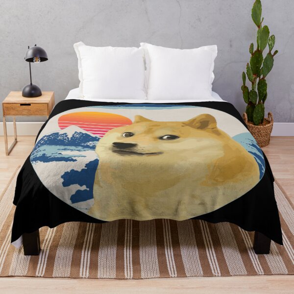 Item preview, Doge Meme Much Wow japan mount fuji hokusai SHIBA INU designed and sold by cowtownCOWBOY.