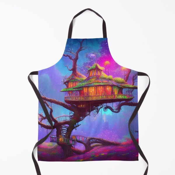 Item preview, Whimsical Treehouse - Blue designed and sold by SapphireMyst.