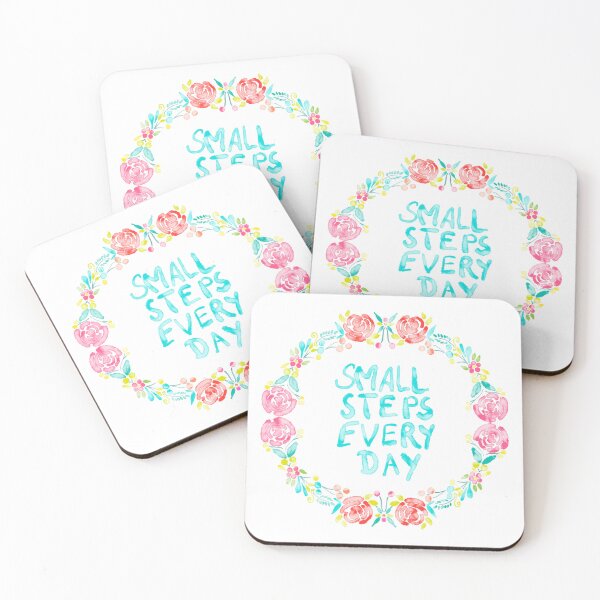 Item preview, Small Steps Every Day - Positive Quote designed and sold by Shalini Bisht.