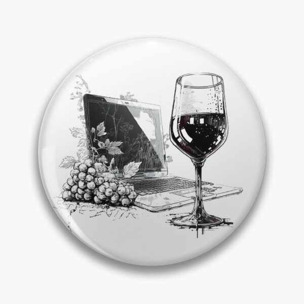 Item preview, Glass of wine designed and sold by fearless301.