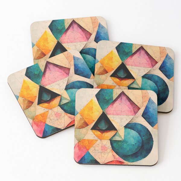 Item preview, Geometric watercolor (1/8) designed and sold by sabantha.
