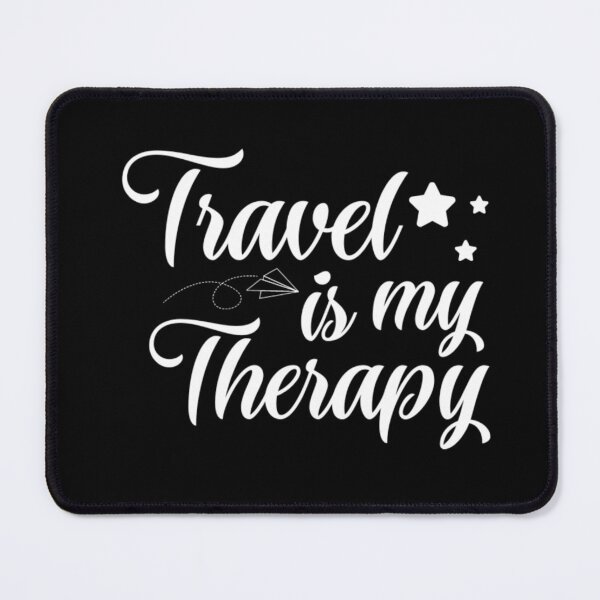 Item preview, Travel is my therapy - travelling lovers designed and sold by Hoetoons.