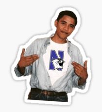Obama Northwestern Sticker