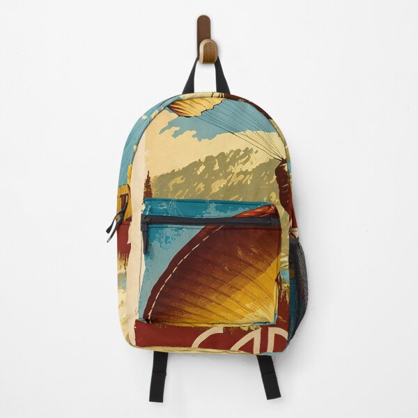 Item preview, Canada Paragliding Vintage Travel Art Poster designed and sold by OldTravelArt.