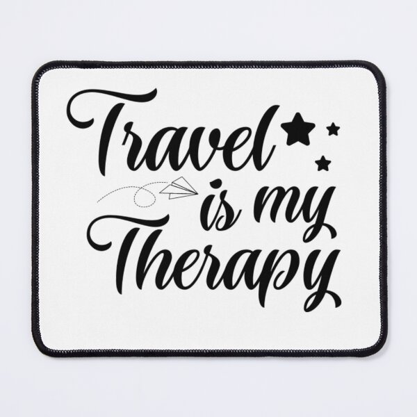 Item preview, Travel is my therapy - travelling lovers designed and sold by Hoetoons.