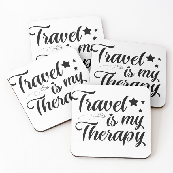 Item preview, Travel is my therapy - travelling lovers designed and sold by Hoetoons.