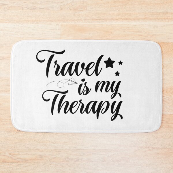 Item preview, Travel is my therapy - travelling lovers designed and sold by Hoetoons.