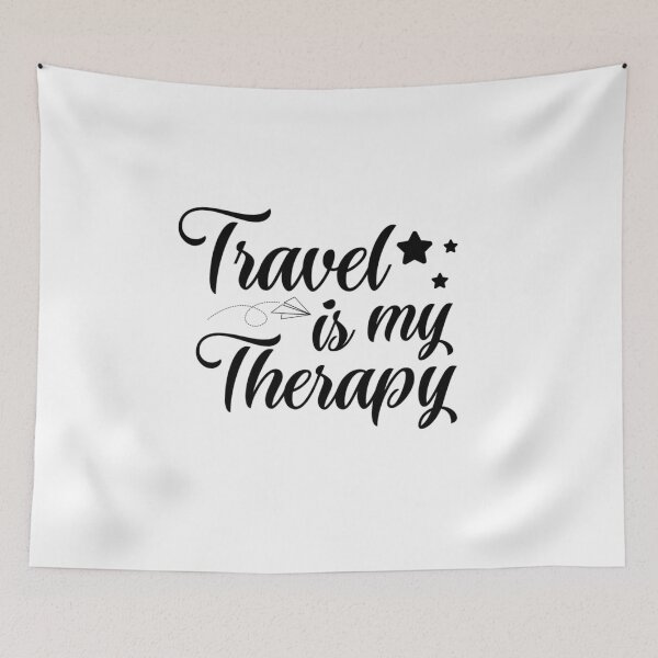Item preview, Travel is my therapy - travelling lovers designed and sold by Hoetoons.
