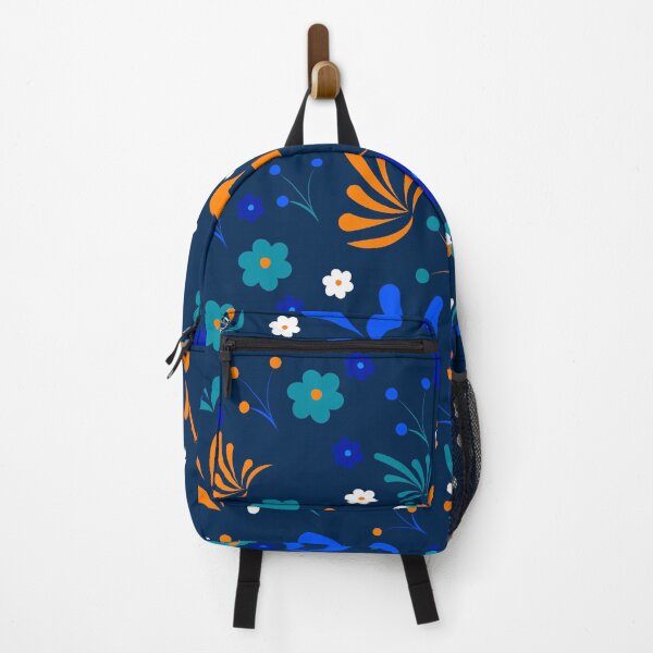 Item preview, Blue & Orange Flowers designed and sold by RooHouse.