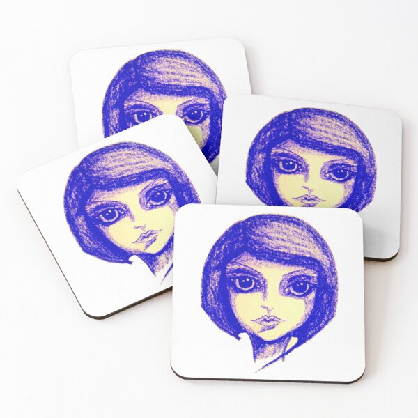 Item preview, Purple Girl Doodle designed and sold by Nalinne Jones.