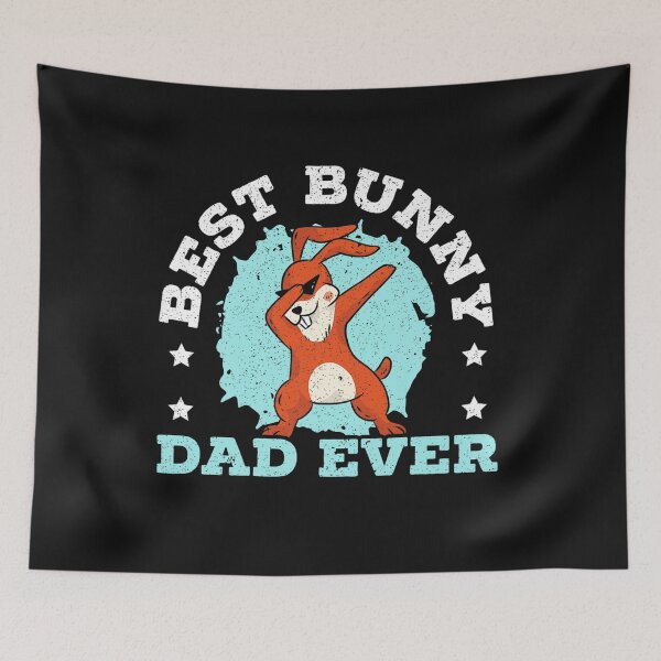 Aperçu de l'œuvre Best Bunny Dad Ever Rabbit Lover Fathers Day Daddy T-Shirt créée et vendue par Blue-Rechard.