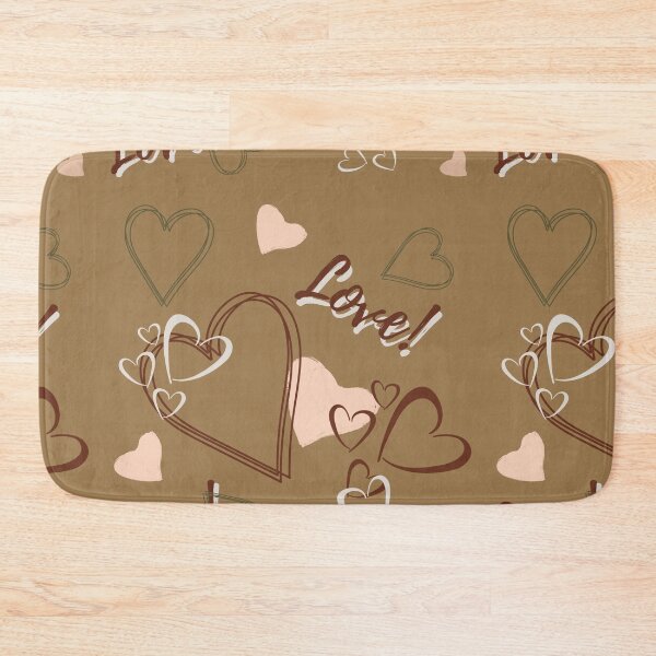 Item preview, Love hearts earth tones pattern  designed and sold by Krissys-Art.