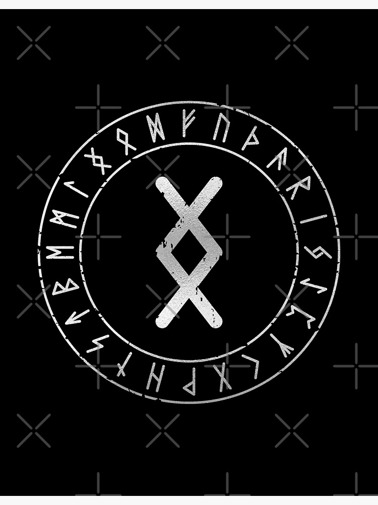 "INGUZ TRUE LOVE SILVER" Poster for Sale by DAKAstudio Redbubble