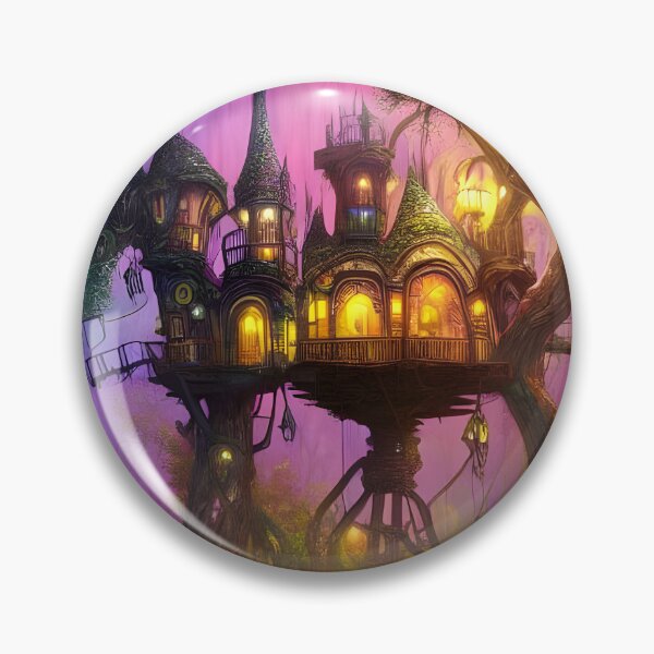 Item preview, Whimsical Treehouse - Pink designed and sold by SapphireMyst.