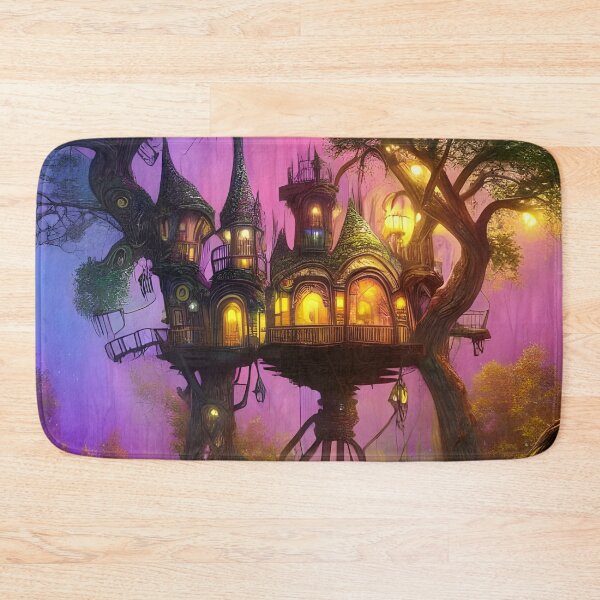 Item preview, Whimsical Treehouse - Pink designed and sold by SapphireMyst.