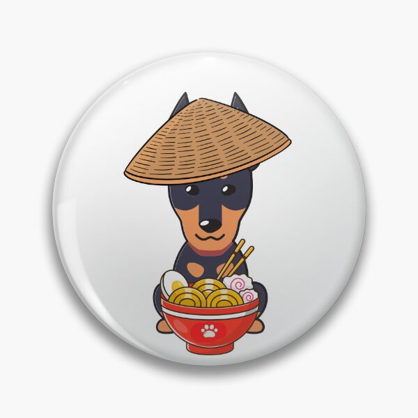 Item preview, Funny Guard Dog Eating Noodles designed and sold by Pet Station.