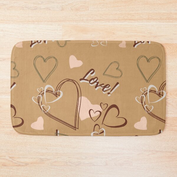 Item preview, Love hearts earth tones pattern  designed and sold by Krissys-Art.