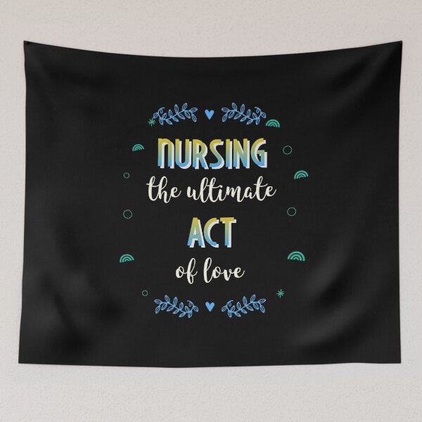 Item preview,  Nurse Quote: Nursing the ultimate act of love yellow designed and sold by Bright76.