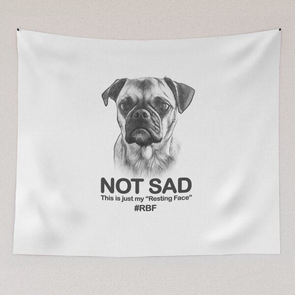 Item preview, Pug - Resting Face designed and sold by metropol.