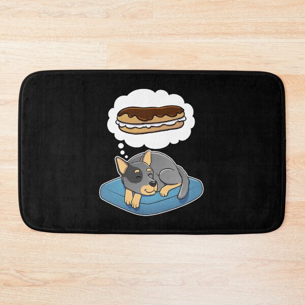 Item preview, Australian Cattle Dog dreaming about Eclairs designed and sold by DoggieDelights.