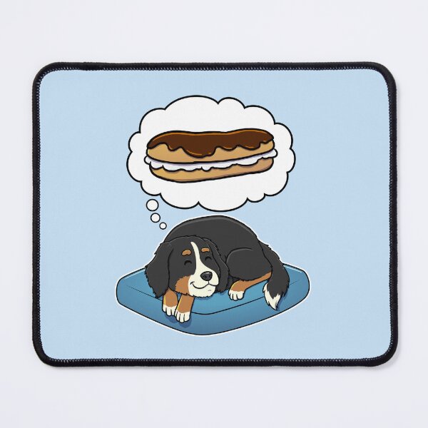 Aperçu de l'œuvre Bernese Mountain Dog dreaming about Eclairs créée et vendue par DoggieDelights.