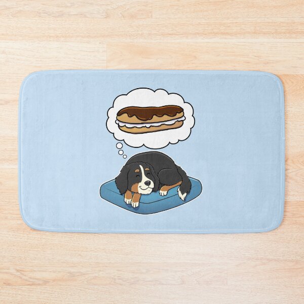 Item preview, Bernese Mountain Dog dreaming about Eclairs designed and sold by DoggieDelights.