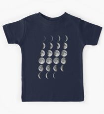 Mondphasen Kinder T-Shirt