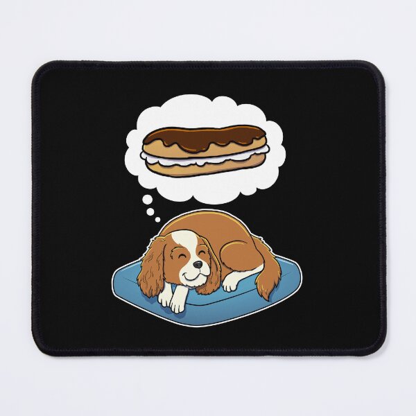 Item preview, Cavalier King Charles Spaniel dreaming about Eclairs designed and sold by DoggieDelights.